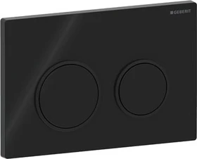 Geberit Omega20 Betätigungsplatte schwarz/schwarz matt/schwarz