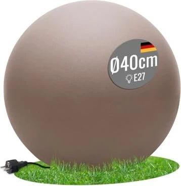 8 seasons design Shining Globe E27 40cm taupe