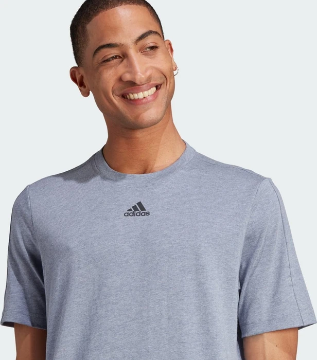 adidas Mélange T-Shirt kurzarm blue grey mel. (Herren)