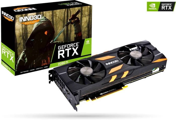 INNO3D GeForce RTX 2080 Ti X2 OC, 11GB GDDR6, HDMI, USB-C, 3x DP