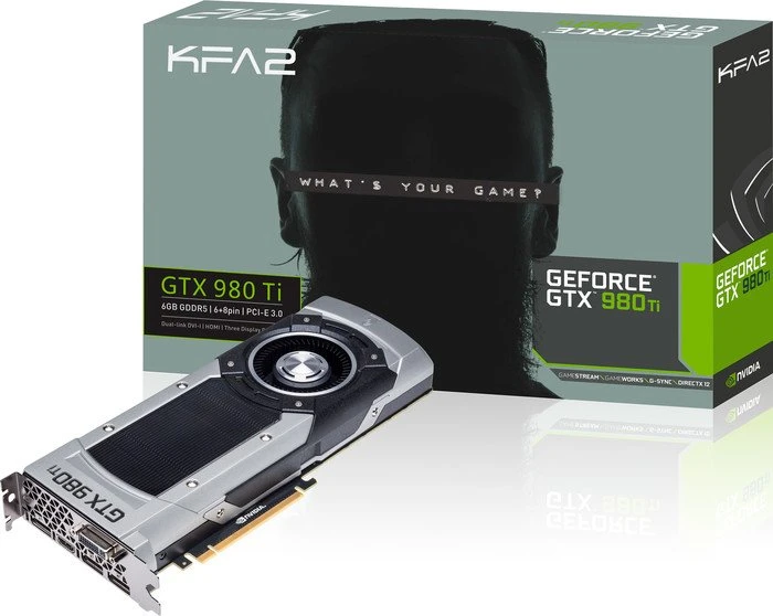 KFA2 GeForce GTX 980 Ti, 6GB GDDR5, DVI, HDMI, 3x DP