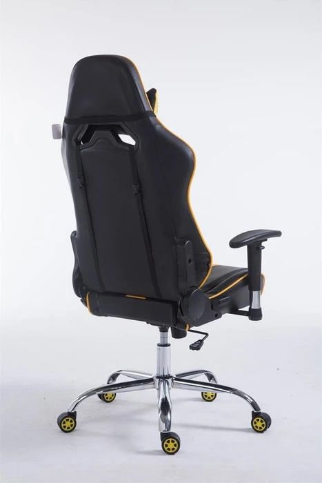 CLP Racing Limit V2 Kunstleder Gamingstuhl, schwarz/gelb