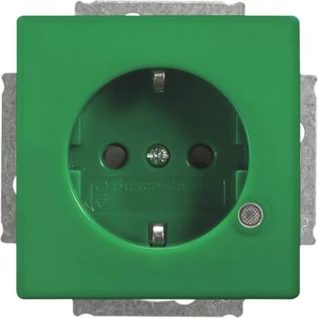 Busch-Jaeger Future Linear Steckdosen-Einsatz mit LED Kontrolllicht, studioweiß (20 EUCBL-84)