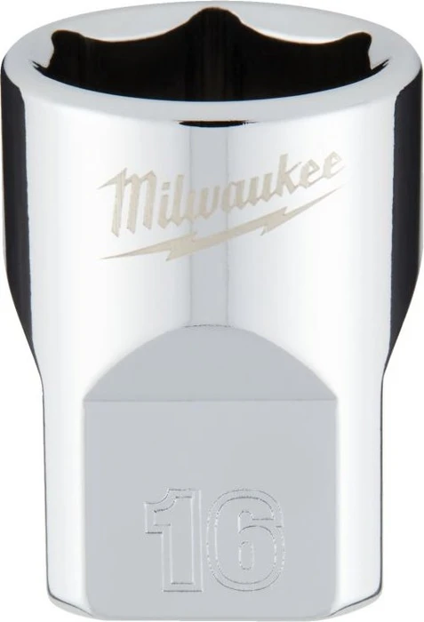 Milwaukee Four Flat Außensechskant Steckschlüssel 3/8", 16x28mm, 1 Stück