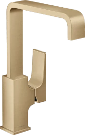 Hansgrohe Metropol Einhebel-Waschtischmischer 230 mit Hebelgriff und Push-Open Ablaufgarnitur brushed bronze