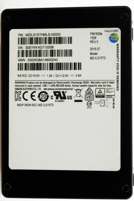 Samsung SSD PM1633a 15.36TB, 2.5" / SAS 12Gb/s