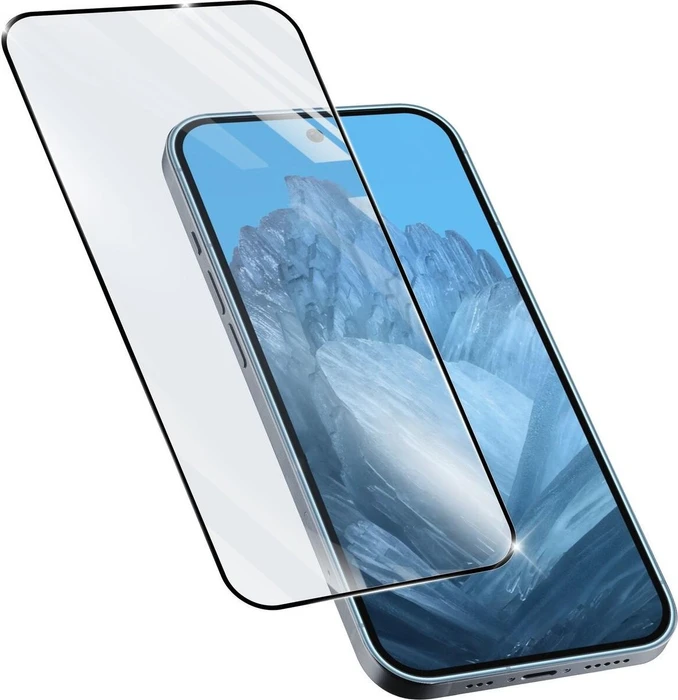 Cellularline Impact Glass Capsule für Google Pixel 9/9 Pro schwarz