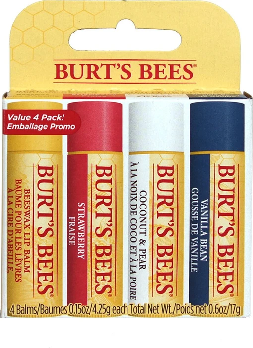 Burt's Bees 4x Lippenbalsam 4.25g Geschenkset