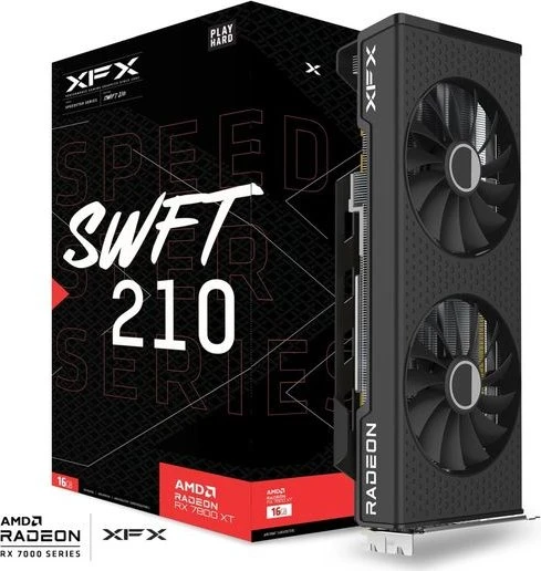 XFX Speedster SWFT 210 Radeon RX 7800 XT Core Edition, 16GB GDDR6, HDMI, 3x DP