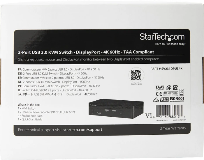 StarTech 2-Port DisplayPort KVM-Switch