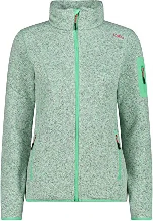CMP Knit Tech Melange Fleece Jacke menta melange/fragola (Damen)