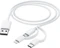 Hama 3in1 Multi-Ladekabel USB-A - Micro-USB USB-C und Lightning 1m weiß Vorschaubild
