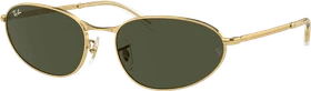 Ray-Ban RB3734 56mm polished gold/green