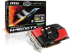MSI GeForce GTX 460, N460GTX-M2D1GD5/OC, 1GB GDDR5, 2x DVI, Mini HDMI
