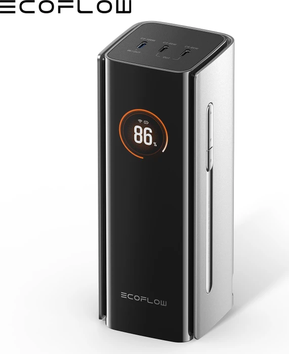 EcoFlow Rapid Pro Powerbank (20000mAh, 230W, Integriertes 100W Kabel) schwarz