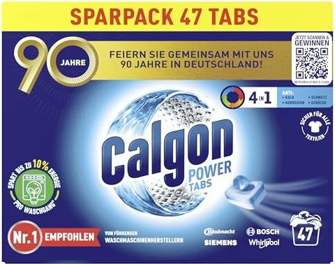 Calgon 4in1 Power Tabs Wasserenthärter, 47 Stück