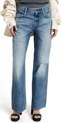 G-Star Judee Low Waist Loose Jeans faded denali blue destroyed (Damen)