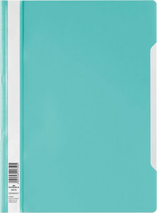Durable Sichthefter, A4, türkis/transparent, 50er-Pack