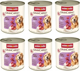 animonda GranCarno Kalb + Lamm, 4.80kg (6x 800g)