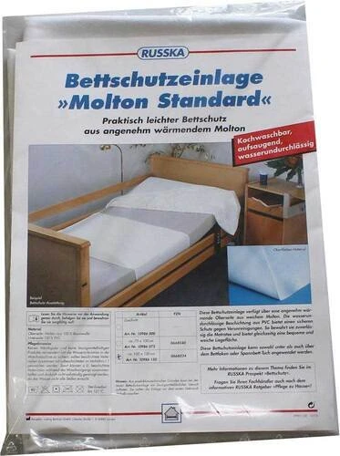 Ludwig Bertram Russka Molton Standard Bettschutzeinlage, 100x150cm, 1 Stück