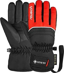 Reusch Teddy Gore-Tex Skihandschuhe black/fire red (Junior)