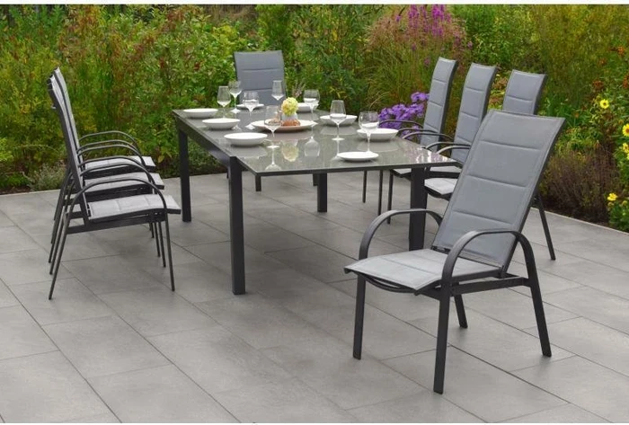 Merxx Trivero Gartenmöbel-Set graphit, 9-tlg. (50254-309)