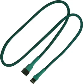 Nanoxia 3-Pin Verlängerung, sleeved, 60cm, grün