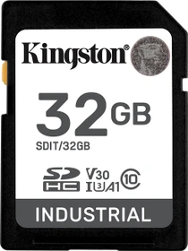 Kingston INDUSTRIAL R100/W80 32GB, UHS-I U3, A1, Class 10