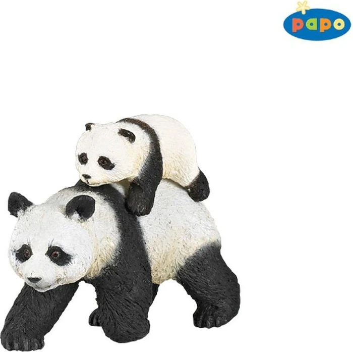 Papo Wildtiere der Welt - Panda mit Jungtier