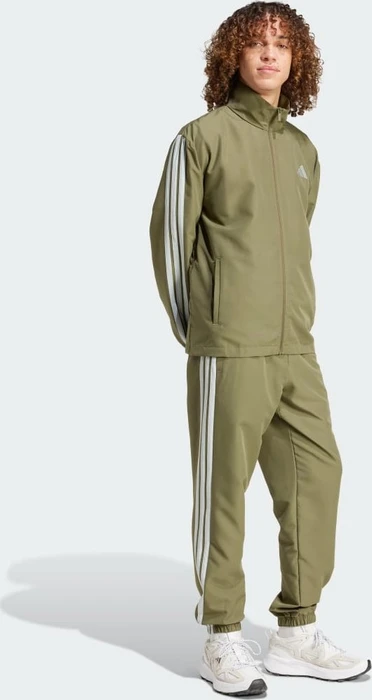 adidas Basic 3-Streifen Trainingsanzug olive strata (Herren)