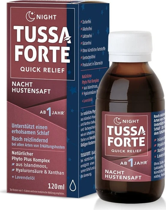 Tussaforte Night Quick Relief Hustensaft, 200ml