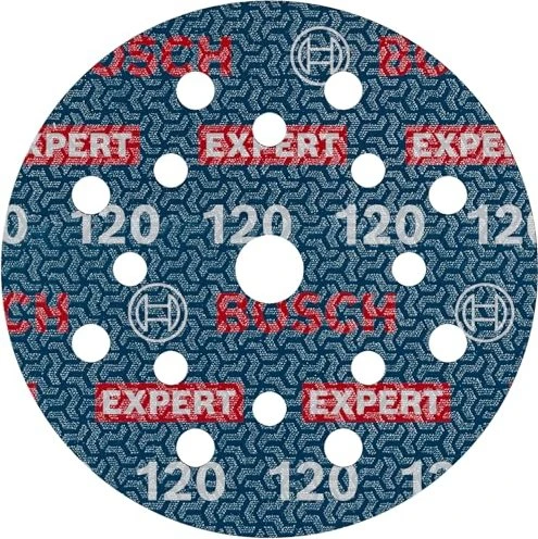 Bosch Professional EXPERT O780 Folienschleifblatt K120, 125mm, 50 Stück