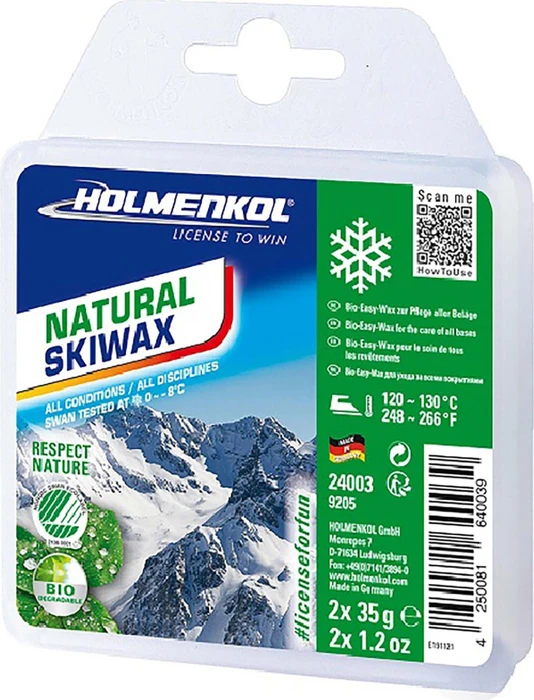 Holmenkol Natural Skiwax 2x35g Wachs