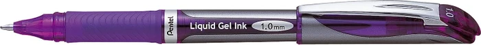 Pentel EnerGel BL110 1.0mm/0.5mm Gelroller violett/silber, 12er-Pack