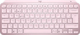 Logitech MX Keys Mini, rosa, LEDs weiß, Logi Bolt, Rose, USB/Bluetooth, CH