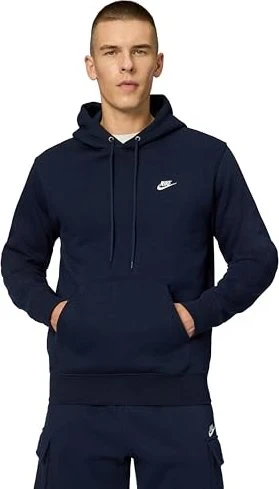 Nike Club Fleece Hoodie obsidian/white (Herren)