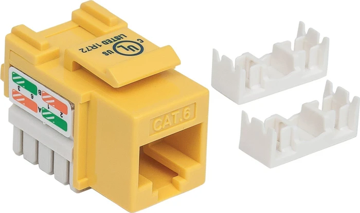 Intellinet Keystone Modul RJ-45 Buchse via Verlegekabel Cat6, gelb