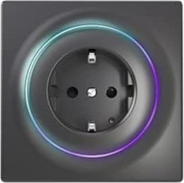 Fibaro Walli Outlet, anthrazit, Typ F, Smart-Steckdose (FGWOF-011-8)