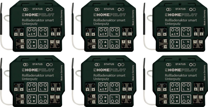 Rademacher HomePilot Rollladenaktor Smart Unterputz, Schaltaktor, 6er-Pack