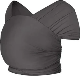 Ergobaby Aura Sustainable Knit Babytragetuch soft black, 490cm