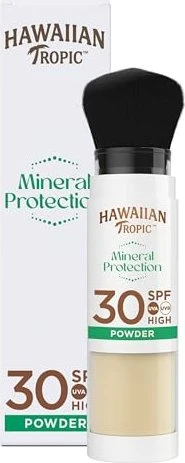 Hawaiian Tropic Mineral Protection Sunscreen Powder Brush LSF30, 4.25g
