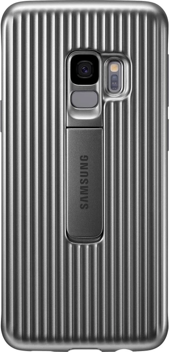 Samsung Protective Standing Cover für Galaxy S9 silber
