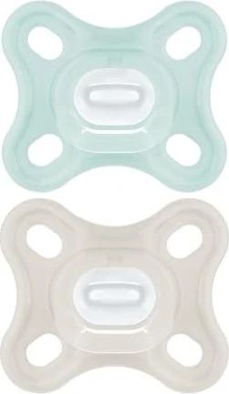 MAM Comfort Silikon Schnuller, 0-2M, 2er-Pack