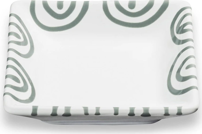 Gmundner Keramik Graugeflammt Snackschale 11x11cm