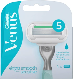 Gillette Venus Extra Smooth Sensitive Rasierklinge, 4 Stück