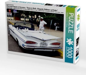 Calvendo Chevrolet Impala in Havanna - Ein Motiv aus dem Kalender Ganz in Weiß - Elegante Oldtimer auf Kuba