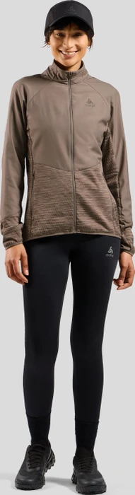 Odlo The Run Easy Warm Hybrid Funktionsjacke cinder (Damen)