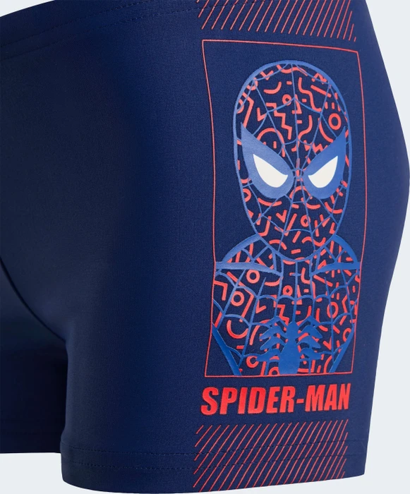 adidas Marvel Spider-Man Boxer Badehose dark blue/pure ruby (Junior) (KD3874) – Bild 3 von 5