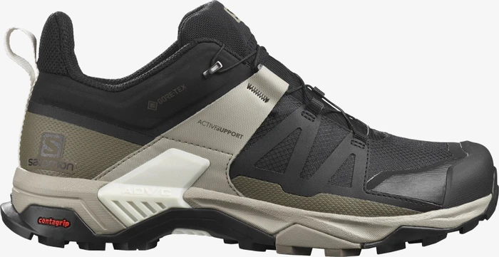 Salomon X Ultra 4 GTX black/vintage kaki/vanilla ice (Herren)