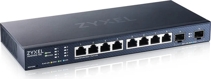 Zyxel XMG1915-10E Desktop 2.5G Smart Switch, 8x RJ-45, 2x SFP+